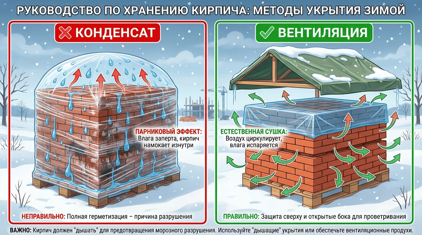 Руководство по хранению кирпича