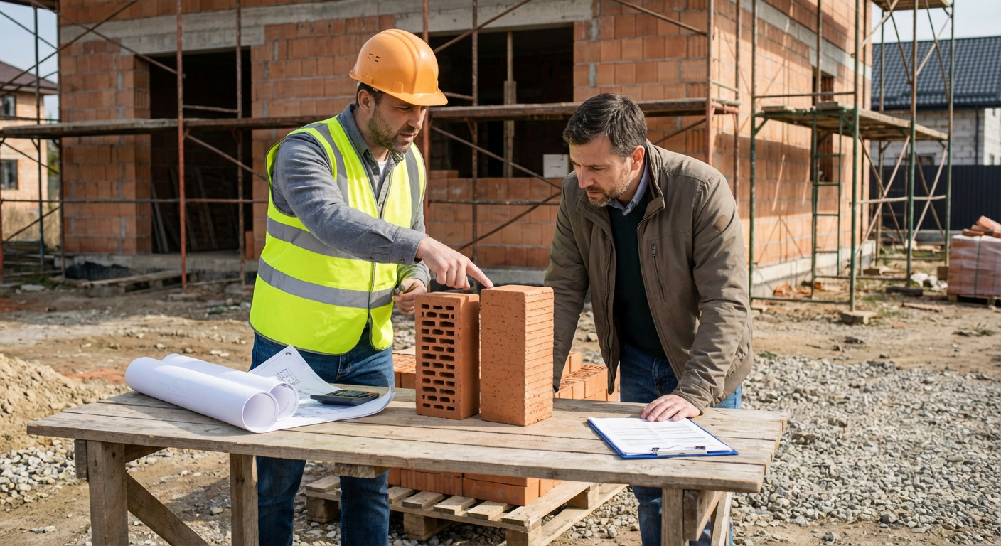 Чем отличается одинарный кирпич от полуторного на практике